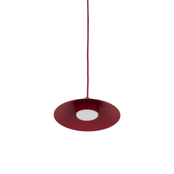 Dekorative Hängelampe Metall Rot Ø23 cm rund GX53 inkl.