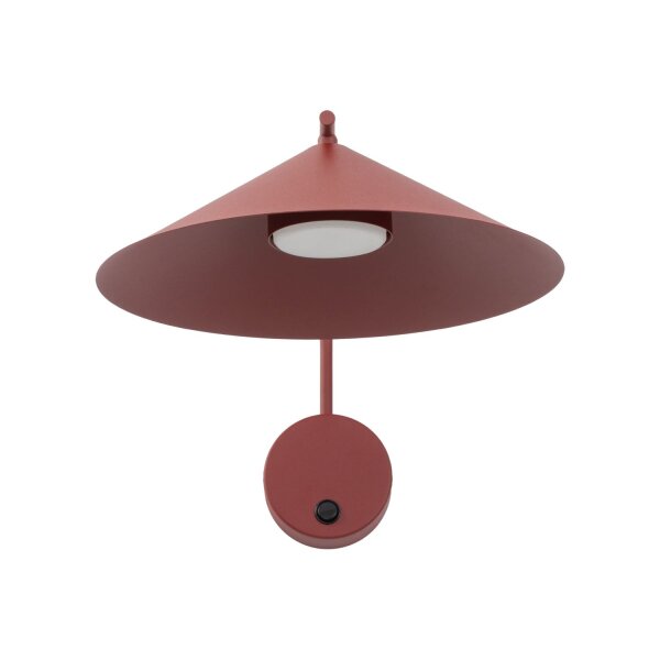 Wandleuchte schwenkbar Rot Schalter T:56 cm GX53 inkl.