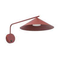 Wandleuchte schwenkbar Rot Schalter T:56 cm GX53 inkl.