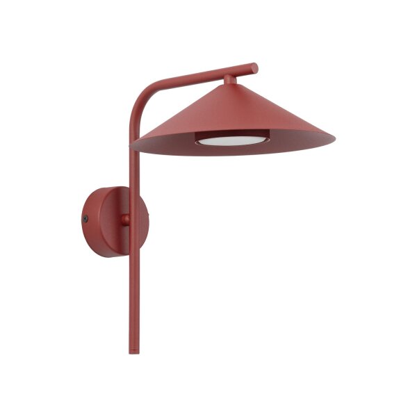 Wandlampe Metall Rot Arm Modern H:30,5 cm GX53 inkl.