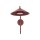 Wandlampe Metall Rot Arm Modern H:30,5 cm GX53 inkl.