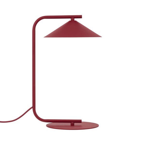 Tischleuchte Rot Metall stilvoll klein 42 cm GX53 inkl.