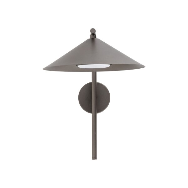 Stilvolle Wandlampe Braun Metall H:30,5 cm GX53 Modern