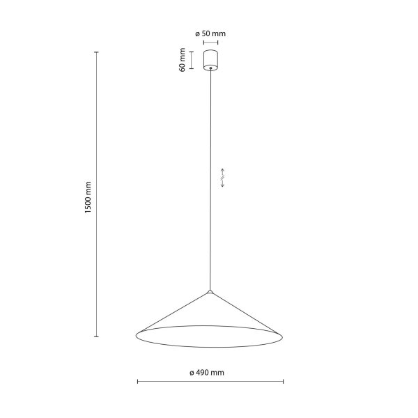 Dekorative Pendelleuchte Metall Braun Ø49 cm rund GX53