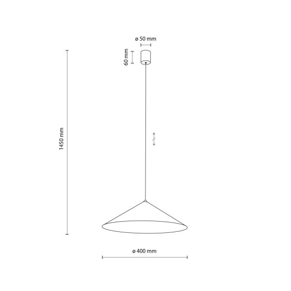 Hängelampe Modern Metall Braun dekorativ GX53 Ø40 cm