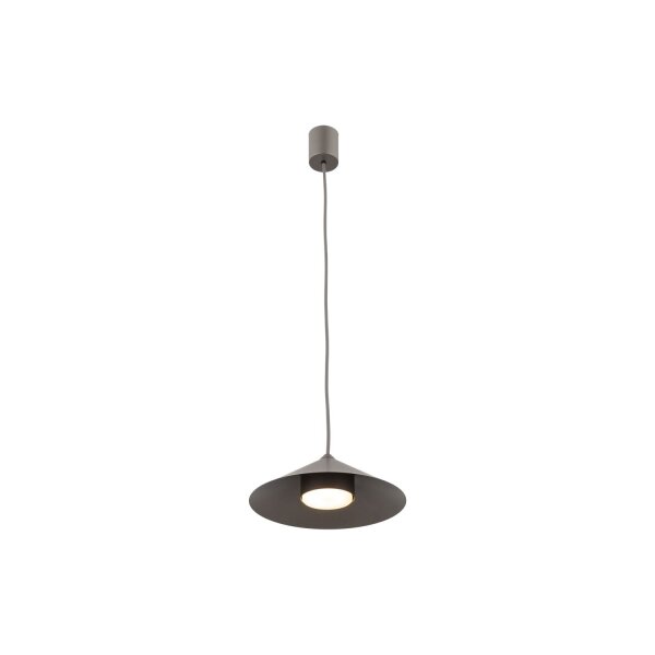 Stilvolle Hängelampe Metall Braun Modern Ø23 cm GX53