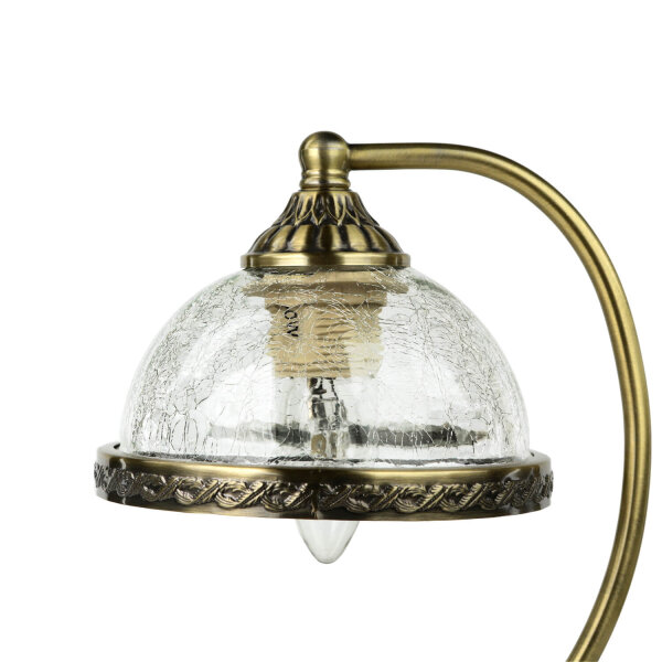 Lampe de table métal verre Art Nouveau élégant LOUIS