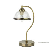 Lampe de table métal verre Art Nouveau...