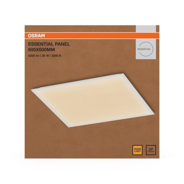 LED Deckenleuchte Weiß Metall 3000K B:59,5cm OSRAM