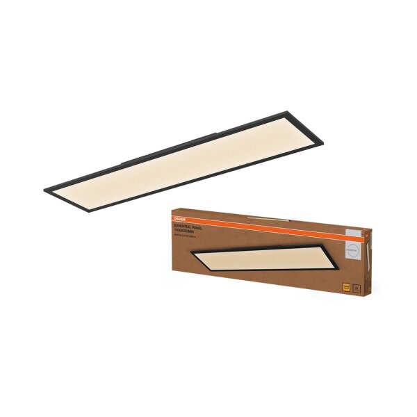 LED Deckenlampe Schwarz Metall 3000K L:100cm OSRAM