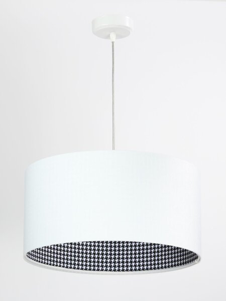 Suspension Blanc Tissu Table de salle à manger ronde Rétro