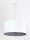 Suspension Blanc Tissu Table de salle à manger ronde Rétro