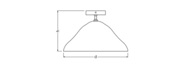 Deckenleuchte Pappmaché E27 Ø39,6 cm modern OSRAM