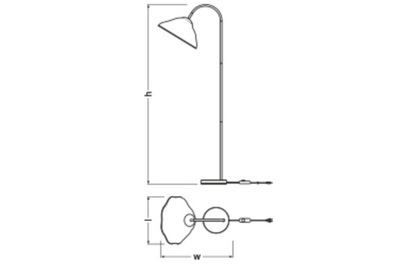 Stehleuchte dimmbar Pappmaché E27 H:153 cm OSRAM