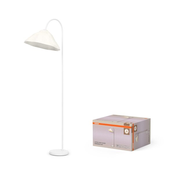 Stehleuchte dimmbar Pappmaché E27 H:153 cm OSRAM