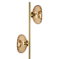 Stehleuchte Gold Metall Glas E14 H:170 cm OSRAM