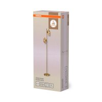Stehleuchte Gold Metall Glas E14 H:170 cm OSRAM