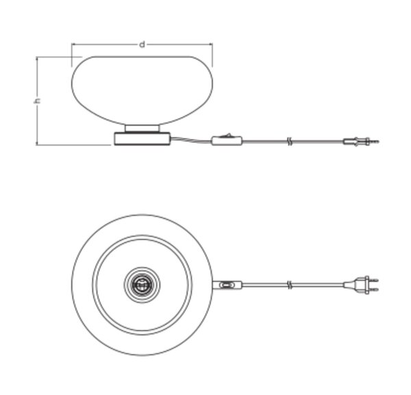 Tischleuchte Gold Metall Glas E27 H:17,6 cm OSRAM