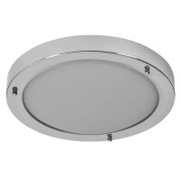 Deckenlampe Stahl Chrom E27 L:31 cm IP44 rund OSRAM