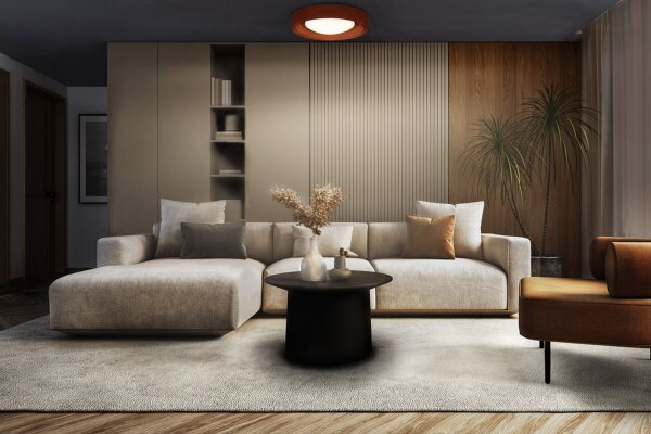 LED Deckenleuchte Click-DIM Beton Braun 3000K OSRAM