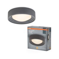 LED Deckenlampe Grau Beton 3000K Ø30cm modern OSRAM