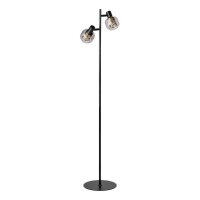 Stehleuchte verstellbar Glas Metall E14 H:140 cm OSRAM