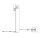 Stehleuchte verstellbar Glas Metall E14 H:140 cm OSRAM