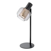 Tischleuchte flexibel Glas Metall E14 H:37,7 cm OSRAM