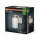Wandlampe Metall Glas Holzoptik IP43 E27 H:21 cm OSRAM