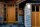 Wandlampe Metall Glas Holzoptik IP43 E27 H:21 cm OSRAM