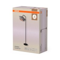 Stehleuchte Dunkelgrau Stahl Schwarz E27 164 cm OSRAM