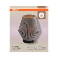 Tischleuchte Dunkelgrau Stahl E14 H:24,5 cm OSRAM