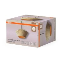 Pendelleuchte Schwarz Beige E27 Ø30,5 cm OSRAM