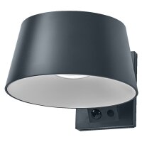 LED Solar Wandlampe dimmbar Metall 3000 K IP54 OSRAM