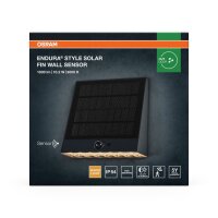 LED Solar Wandlampe dimmbar 3000 K Metall IP54 OSRAM