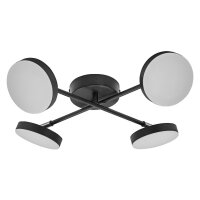 LED Deckenlampe Schwarz Metall 3000 K L:48,2 cm OSRAM