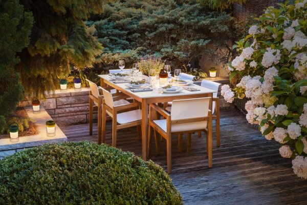 LED Solar Tischlampe dimmbar Gelb 3000 K IP44 OSRAM