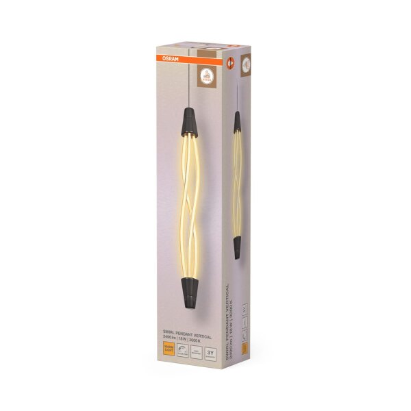 LED Pendelleuchte dimmbar Dunkelgrau 3000 K OSRAM
