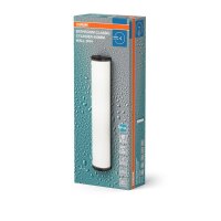 Wandlampe Schwarz Stahl E14 H:45,5 cm IP44 Bad OSRAM