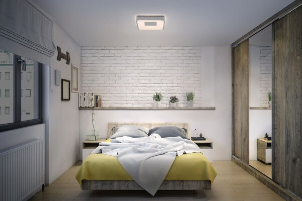 LED Deckenleuchte Click-DIM Silber 3000K L:29cm OSRAM