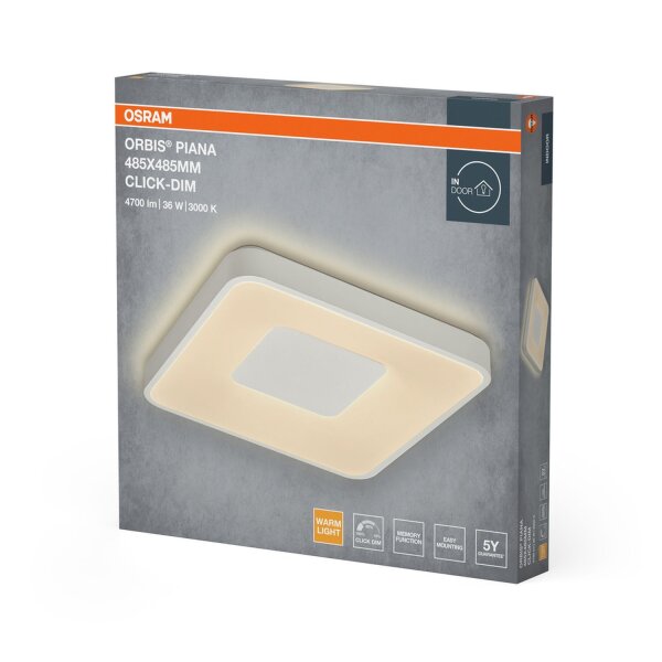 LED Deckenleuchte Click-DIM Weiß 3000K L:48,5cm OSRAM