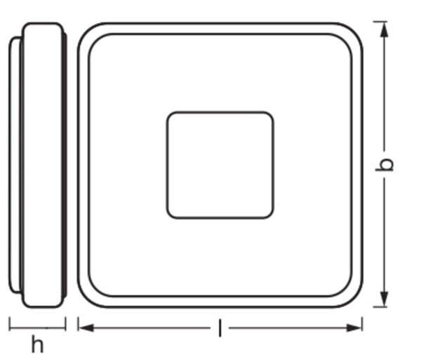 LED Deckenleuchte Click-DIM Weiß 3000 K L:29cm OSRAM
