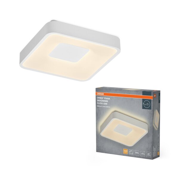 LED Deckenleuchte Click-DIM Weiß 3000 K L:29cm OSRAM
