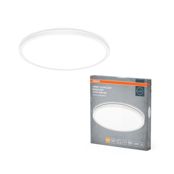 LED Deckenlampe Click-DIM Weiß Metall 3000K Ø40cm OSRAM