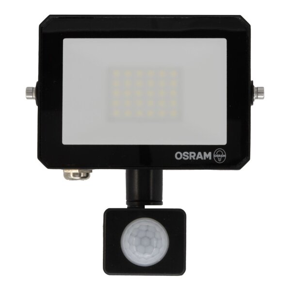 LED Spot Sensor schwenkbar Schwarz Alu 3000K IP65 OSRAM