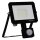 LED Spot Sensor schwenkbar Schwarz Alu 4000K IP65 OSRAM
