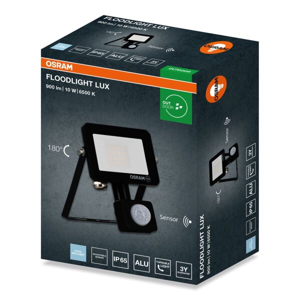 LED Außenstrahler Sensor schwenkbar 6500K IP65 OSRAM