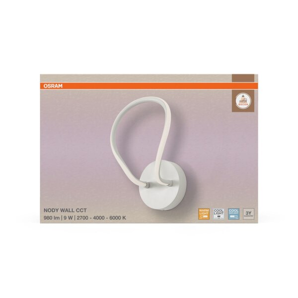 LED Wandleuchte Weiß CCT Metall 6000 K B:20,2 cm OSRAM