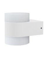 LED Wandlampe Weiß Alu 3000K IP44 H:13cm Up Down OSRAM