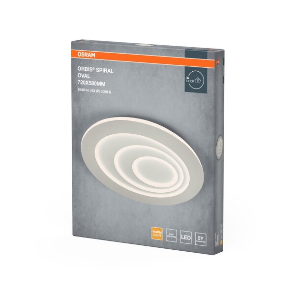 LED Deckenlampe Weiß Metall 3000K L:72cm blendarm OSRAM